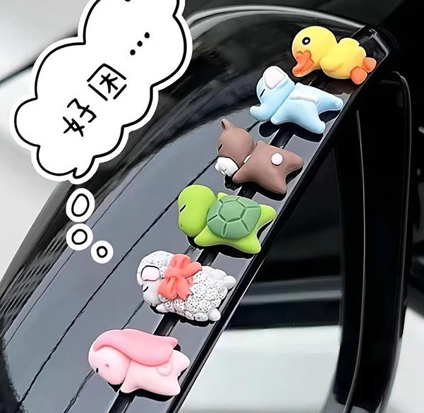 Đồ Trang Trí Nội Thất Ô Tô Hình Cừu Mini, Phụ Kiện Trang Trí Xe Hơi & Xe Điện Dễ Thương