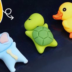 Đồ Trang Trí Xe Hình Động Vật Mini Dễ Thương, Phụ Kiện Trang Trí Ô Tô, Xe Máy Sáng Tạo