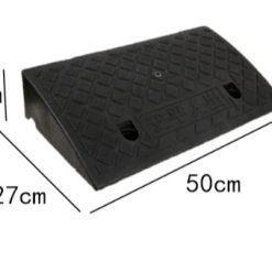 Dốc Bục Lên Xuống Xe 50x27x9cm, Bậc Cầu Dắt Xe Nhựa PVC Có Lỗ Bắt Ốc Cố Định