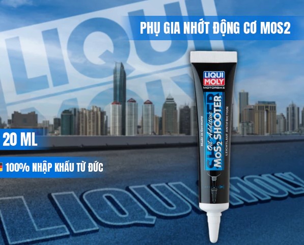 Dung Dịch Phụ Gia Xe Máy LIQUI MOLY MoS₂ 20ml, Bổ Sung MoS2 Giảm Ma Sát, Tăng Độ Bền Động Cơ