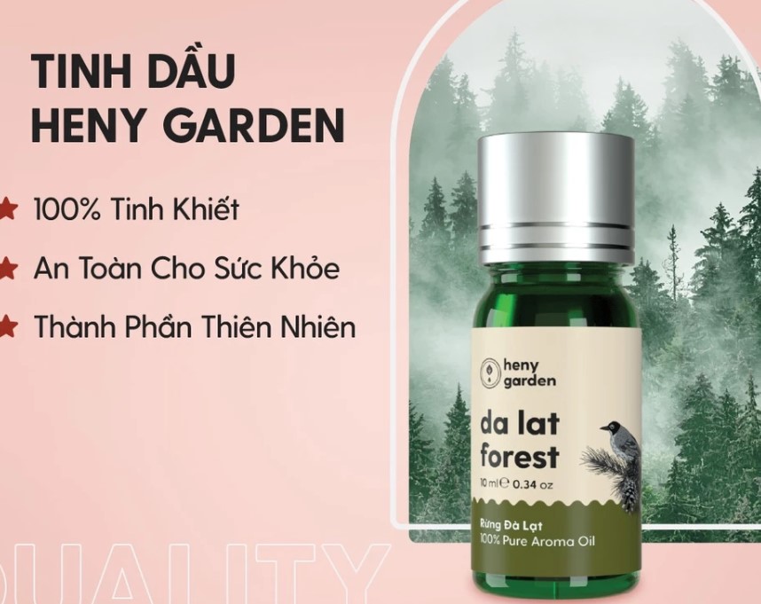 Dung Môi Pha Tinh Dầu Thơm Phòng Khuếch Tán HENY GARDEN 50ml, Tỏa Hương Thơm Tự Nhiên