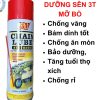 Dưỡng Sên 3T Chain Lube Mỡ Bò Nước Chai 500ml Dạng Phun, Bám Dính Cao, Chống Văng Hiệu Quả