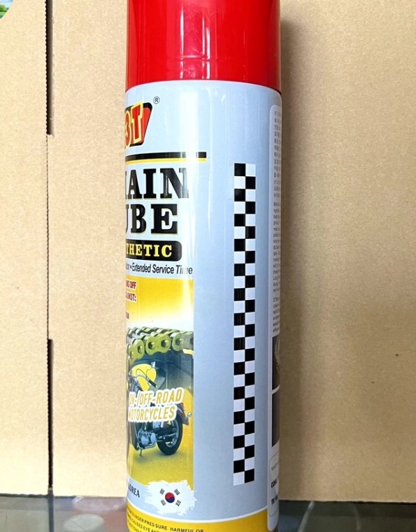 Dưỡng Sên 3T Mỡ Bò Nước 3T Chain Lube 500ml, Chống Văng, Bám Dính Cao, Dạng Phun Tiện Lợi