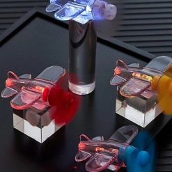 Flashpulse – Máy Bay Mini Trang Trí Ô Tô Phát Điện Gió, Đèn Led Cảnh Báo Độc Đáo