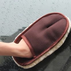 Găng Tay Lông Cừu Siêu Mềm Rửa Xe Hơi Cao Cấp, Làm Sạch, Không Làm Trầy Xước