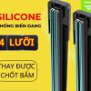 Gạt Mưa Ô Tô 4 Lưỡi Silicon Lắp Vừa Cho Hầu Hết Các Dòng Xe Mới (Có Chốt Bấm)