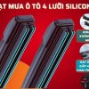 Gạt Mưa Ô Tô 4 Lưỡi Silicon Wiper Gen 4, Siêu Sạch, Êm Ái, Phù Hợp Nhiều Dòng Xe Hơi