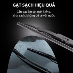 Gạt Mưa Ô Tô Boss Thân Cứng Xương Sắt, Lưỡi Silicone Cao Cấp Siêu Sạch, Siêu Bền