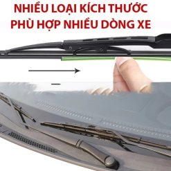 Gạt Mưa Ô Tô Khung Xương Lưỡi Silicone Cao Cấp (Chổi Gạt Nước Mưa Xe Hơi, Thanh Gạt Kính Ô Tô)