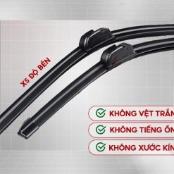 Gạt Mưa Ô Tô Silicon MEDICAR X KEINE 3 KHÔNG: Không vệt nước, Không tiếng ồn, Không xước kính