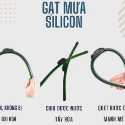 Gạt Mưa Ô Tô Silicone Thân Mềm Dòng Xe VinFast Fadil, Lux A, Lux SA, VF e34, VF3, VF5, VF6, VF7