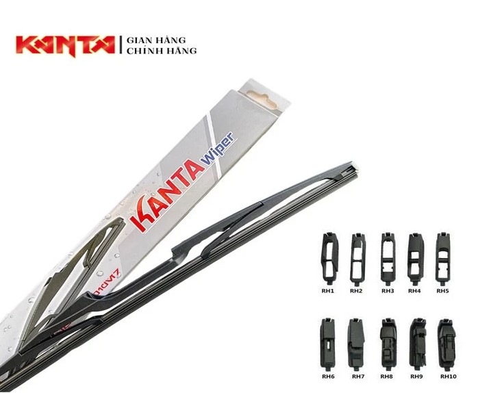 Gạt Mưa Sau Ô Tô KANTA S866 Chính Hãng, Đầy Đủ Kích Thước Dòng Xe & Chân Lắp