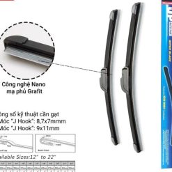 Gạt Mưa Xe HYUNDAI i10, Elantra, Sonata, Accent, SantaFe, Tucson, Stargazer, Kona Xương Mềm Silicone