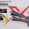 Gạt Mưa Xe Ô Tô BOSCH Thân Mềm Silicon Cao Cấp, Gạt Siêu Sạch