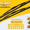 Gạt Mưa Xe Ô Tô Chevrolet Spark, Trailblazer, Cruze, Captiva, Aveo Khung Sắt, Lưỡi Silicon