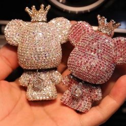 Gấu Cài Cửa Gió Xe Ô Tô Trang Trí Nội Thất & Khử Mùi Xe Kèm Viên Sáp Thơm