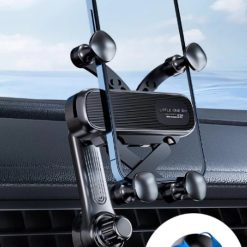 Giá Đỡ Điện Thoại Kẹp Cửa Gió Ô Tô Xoay 360°, Chắc Chắn, Không Cản Gió Điều Hòa