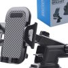Giá Đỡ Điện Thoại Ô Tô 360°, Kẹp Đa Năng 3 Chức Năng Cho Xe Hơi, Xoay Mọi Góc Nhìn