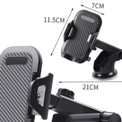 Giá Đỡ Điện Thoại Ô Tô 360°, Kẹp Đa Năng 3 Chức Năng Cho Xe Hơi, Xoay Mọi Góc Nhìn