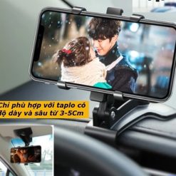 Giá Đỡ Điện Thoại Ô Tô Cao Cấp Xoay 360°, Gắn Taplo & Kính Chắn Gió, Cố Định Chắc Chắn