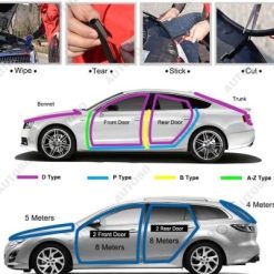 Gioăng Cao Su Chống Ồn Ô Tô, Bảo Vệ Cửa Xe, Chống Bụi, Phù Hợp Mọi Loại Xe