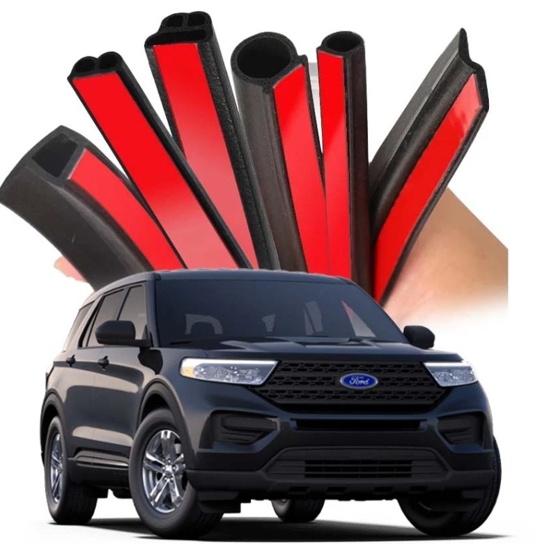 Gioăng Cao Su Chữ B, D, P, Z, T Cho Cột B, Gioăng Dán Cửa Xe Ô Tô Giảm Ồn, Chống Bụi, Chắn Gió