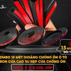 Gioăng Cao Su Chữ B, D, P, Z, T Cho Cột B, Gioăng Dán Cửa Xe Ô Tô Giảm Ồn, Chống Bụi, Chắn Gió