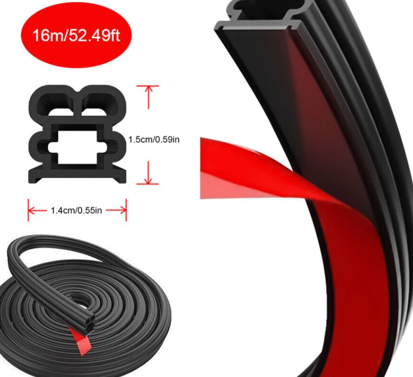 Gioăng Cao Su Chữ B Size Lớn, Chống Ồn, Cách Âm Cho Xe SUV, Xe Tải & Xe Khách 16 Chỗ