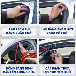 Gioăng Cao Su Chữ D 3M Dán Cửa Ô Tô, Giải Pháp Chống Ồn, Chống Bụi, Giảm Va Đập
