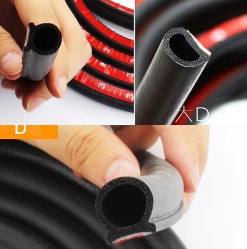 Gioăng Cao Su Chữ D Ốp Dán Viền Ô Tô, Chống Ồn, Chống Bụi & Tăng Độ Kín Cho Xe