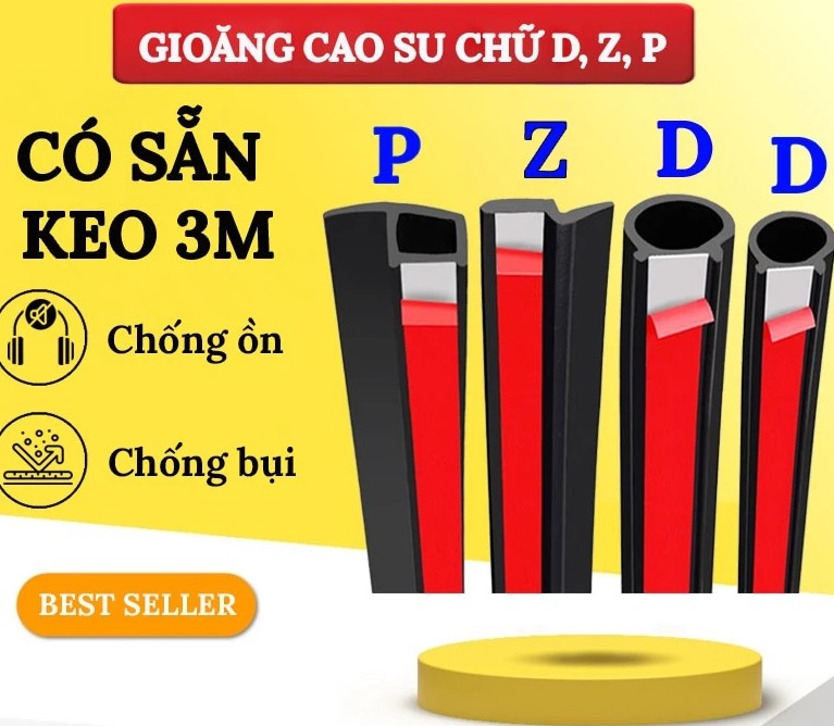 Gioăng Cao Su Chữ D, P, T, Z, U, B, Giải Pháp Chống Ồn, Chống Bụi & Bảo Vệ Cửa Xe Ô Tô