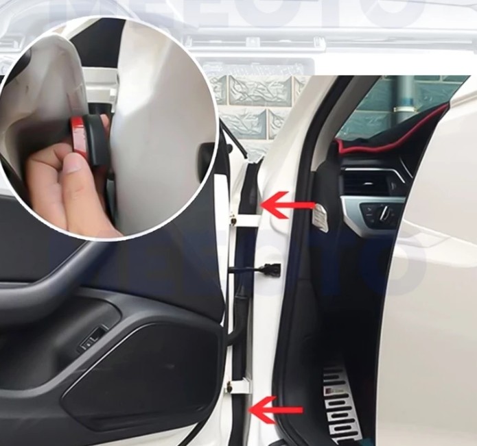 Gioăng Chữ D Dán Cửa Ô Tô Keo 3M, Giảm Ồn, Chống Bụi, Bịt Khe Cửa Hiệu Quả