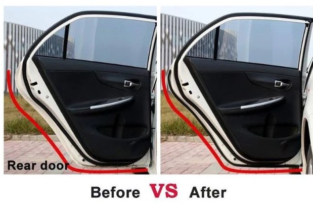 Gioăng Cửa Ô Tô Chữ B Cao Su EPDM, Chống Bụi, Giảm Ồn, Tăng Độ Kín Cho Xe