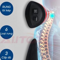 Gối Đầu Và Tựa Lưng Xe Ô Tô Massage AutoX, Máy Rung 6 Chế Độ, Ruột Cao Su Non Êm ÁiGối Đầu Và Tựa Lưng Xe Ô Tô Massage AutoX, Máy Rung 6 Chế Độ, Ruột Cao Su Non Êm Ái