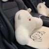 Gối Tựa Đầu & Cổ Ô Tô, Gối Tựa Lưng Ghế Văn Phòng Hình Gấu Hoạt Hình Nhồi Bông Trang Trí Nội Thất Xe Hơi