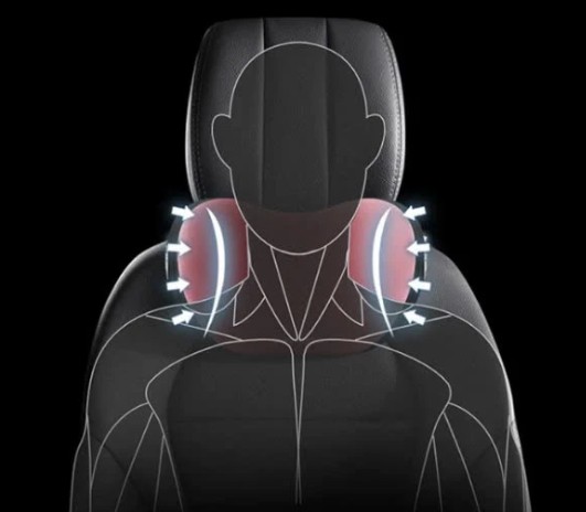 Gối Tựa Đầu Dựa Lưng Trên Xe Ô Tô AWESOME Đệm Cao Su Non Thoáng Khí Dễ Chịu Khi Lái Xe