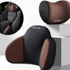 Gối Tựa Đầu Dựa Lưng Trên Xe Ô Tô AWESOME Đệm Cao Su Non Thoáng Khí Dễ Chịu Khi Lái Xe