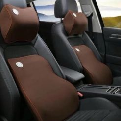 Gối Tựa Đầu, Gối Tựa Lưng Ghế Ô Tô Cao Su Non Nỉ Cao Cấp Chống Đau Mỏi Khi Lái Xe & Làm Việc Văn Phòng