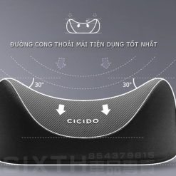 Gối Tựa Đầu & Gối Tựa Lưng Xe Ô Tô CICIDO Thiết Kế Công Thái Học Bằng Cao Su Non Êm Ái