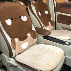 Gối Tựa Đầu & Gối Tựa Lưng Xe Ô Tô Hình Gấu Heo Dễ Thương Khải Huy Scar