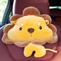 Gối Tựa Đầu Hình Bé Thú Dễ Thương Gắn Ghế Ngồi Xe Hơi Bảo Vệ Cổ Tiện Lợi