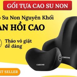 Gối Tựa Đầu & Lưng Ô Tô CARZONE Bằng Cao Su Non Mềm Mại, Êm Ái Chống Đau Mỏi Khi Đi Xe