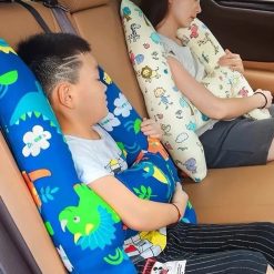 Gối Tựa Đầu Ngủ Trên Xe Ô Tô Cho Trẻ Em Và Người Lớn Gối Chữ H Chống Trẹo Cổ