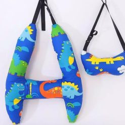 Gối Tựa Đầu Ngủ Trên Xe Ô Tô Cho Trẻ Em Và Người Lớn Gối Chữ H Chống Trẹo Cổ