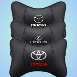 Gối Tựa Đầu Ô Tô Bọc Da Cao Cấp, Gắn Ghế Ngồi Có Logo Theo Hãng Xe