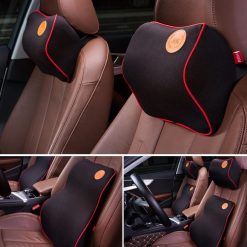 Gối Tựa Đầu Ô Tô Công Thái Học Và Gối Tựa Lưng Cao Su Non Cao Cấp Thương Hiệu Carcare