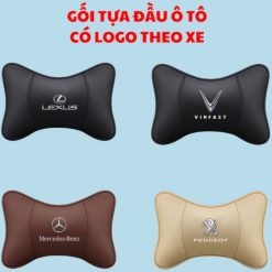 Gối Tựa Đầu Ô Tô Da Cao Cấp Có Logo Theo Hãng Xe (Toyota, Mazda, VinFast, Honda, Hyundai, Nissan, Mitsubishi,…)