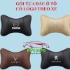 Gối Tựa Đầu Ô Tô Da Gắn Ghế Ngồi, Thêu Logo Theo Hãng Xe VinFast, Toyota, Mazda, Honda, Hyundai, Nissan, Mitsubishi