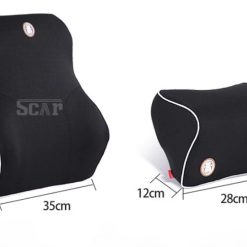 Gối Tựa Đầu & Tựa Lưng Cao Su Non S039, Chống Mỏi Cổ Lưng Cho Ghế Ô Tô & Văn Phòng