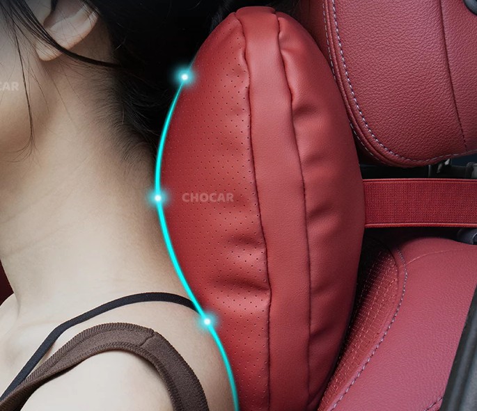 Gối Tựa Đầu & Tựa Lưng Cho Xe Ô Tô Da Nappa Chocar S-class